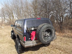 XJ Rear Expedition Tire Carrier Add On