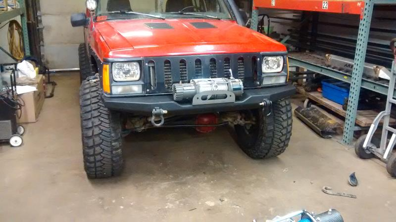 Front Evolution Winch Bumper  - Cherokee XJ, Comanche MJ